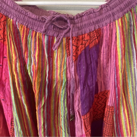 Colorful Cotton Skirt made in India - Picture 4 of 6